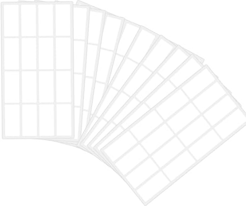 160 stycken etikettklistermärken 15 x 30 mm fyrkantiga etiketter återanvändbara vattentäta personliga självhäftande namnskyltar självhäftande lappar för märkning lämplig för hem skola kontor
