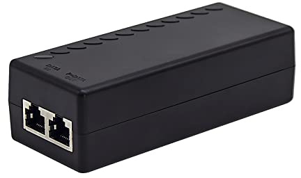 Gigabit PoE+ Injector Adapter 48V Power Over Ethernet Plus - 10/100/1000Mbps, IEEE 802.3af/at Compliant -Delivers 15.4W (PoE) or 30W (PoE+) Power Over | Up to 100 M (328 ft) Range, by ThePoEstore