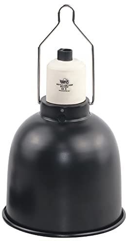 LUCKY HERP 14cm Reptilien Terrarium Dome Lampen, E27 Aluminium Reflektorlampe für Wärmelampe, 100W Terrarium Lampe UVB für Schildkröte, Bartagame, Huhn, Hund