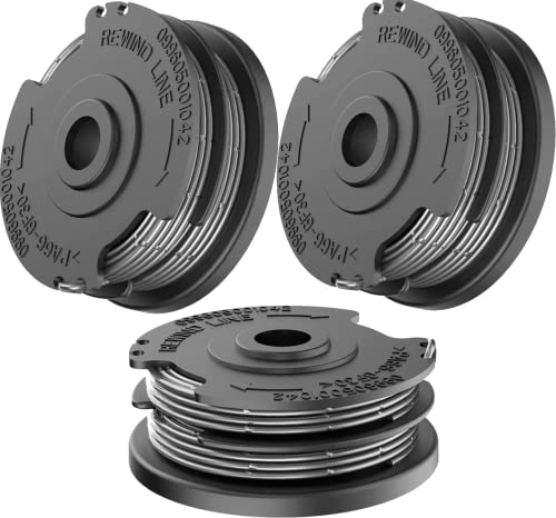 ERHUO Bobina a Filo per Tagliabordi Confezione da 3 Pezzi Φ1,6 mm 6 m Strimmer Bobina di Ricambio per Bosch Art 24 24+ 27 27+ 30 30LI 30-36 LI