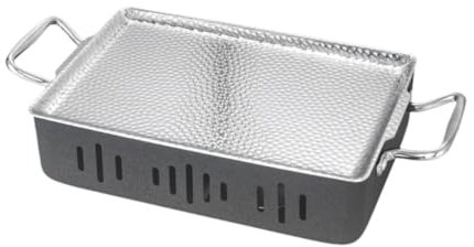 Milageto Kebab Barbecue Grill Assiette de Poisson grillé, Plateau de Service Multifonctionnel, rôtissoire de Poisson, Plateau de Cuisson de Poisson pour