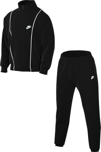 Nike Herren Club WVN Trainingsanzug, Black/Smoke Grey/Lt Smoke Grey, 3XL