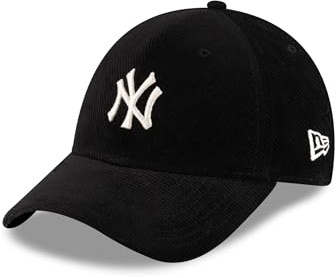 New Era New York Yankees Cap verstellbar Cord gebogener Schirm 940 Kappe Teamlogo schwarz - One-Size