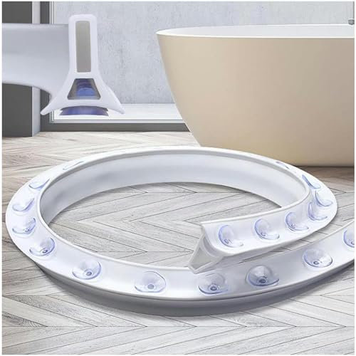 Seuil de douche pliable avec protection contre les débordements en silicone et système de rétention des éclaboussures pour séparation sèche et humide (taille : 110 cm)