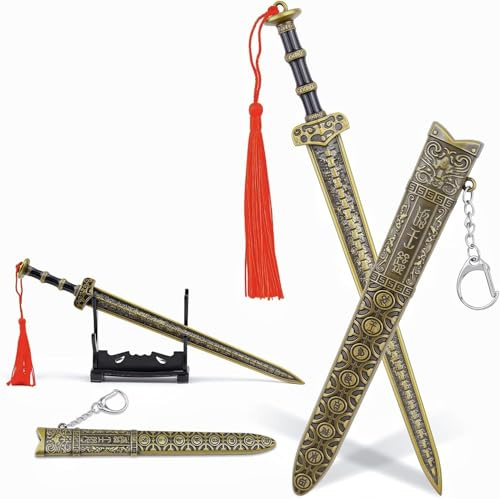 Medieval Style Letter Opener - Ancient Sword Design with Sheath & Display Stand, Decorative Envelope Mail Opener Tool for Home & Office