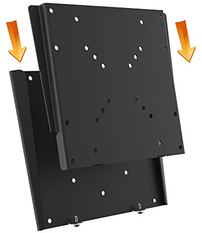 RICOO TV Wandhalterung Fest für 15-32 Zoll Fernseher Halterung Flach Ultra Slim Fernsehhalterung für Wand F0522 Universal Wandhalter Smart OLED Curved Fernseh-Halter bis 30 Kg & VESA 200 x 200 mm