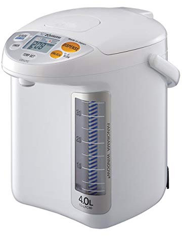 Zojirushi CD-LFC40 Panorama Window Micom Water Boiler and Warmer, 135 oz/4.0 L, White