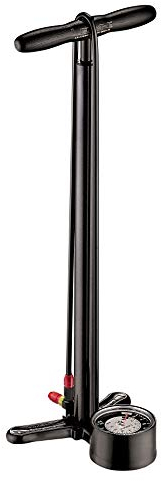LEZYNE Standluftpumpe Classic Floor Driv Schwarz 220psi, 63, 5cm, 1-fp-cfldr-v504, Metallic Black, 63.5 cm