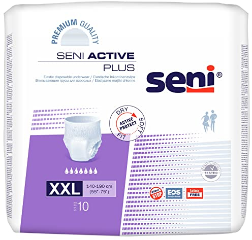 SENI Active Plus Inkontinenzslip Einmal XXL 10 Stück