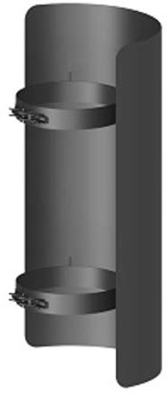 Strahlungsschutz FERRO Länge 500 mm Ø 150 mm