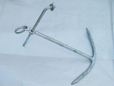 Secure Fix Direct Galvanised Admiralty Bay Palm Anchor 2KG - 50KG (2 Prong Fisherman Fishing Boat Marine) (3KG)