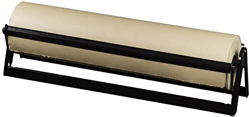 KK Verpackungen® Packpapier-Abroller für 500 mm Rollenbreite | Tisch-Abroller für Geschenkpapier mit Standfüßen & Abrissschienen