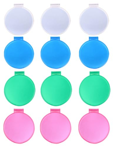 Lurrose Taschenspiegel, rund, faltbar, 12 Stück