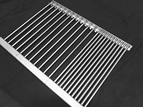 Edelstahl 420 x 495mm Grillrost für den Enders Monroe 3 variierbar in allen Größen und zerlegbar -V2A - super Ersatzteil für verschiedene Gasgrille - (420x495x2mm-incl.22R-Grillrost)