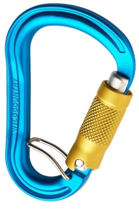 Wild Country Xenon HMS TRILOCK Belay Locking Carabiners, Blue-Yellow, One Size