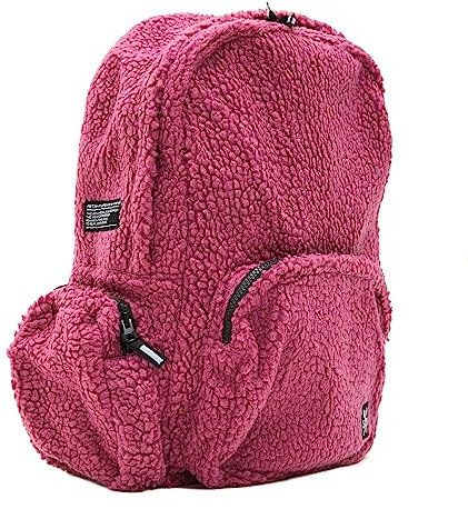 5tate of Mind Unisex Sherpa Backpack Rucksack, Fuchsia