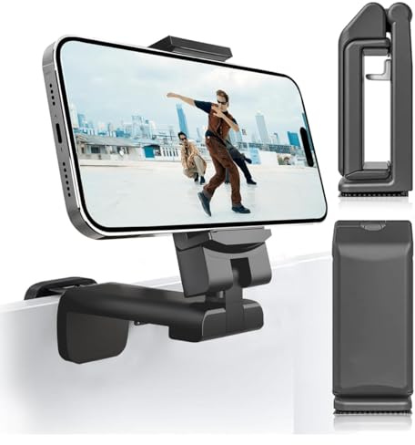 A-irplane Support de téléphone portable universel avec rotation à 360 degrés, accessoires de voyage indispensables pour siège arrière, table, maison, cuisine, bureau