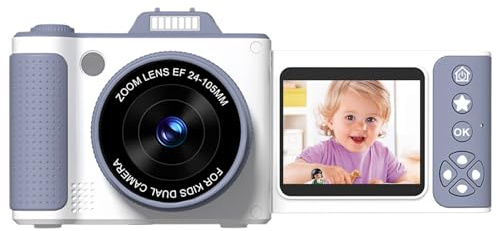 Frfik Appareil photo pour enfants | écran compact de poche 6 cm - jouet amusant avec flash pour garçons, filles, école, jeu, plage, jardin