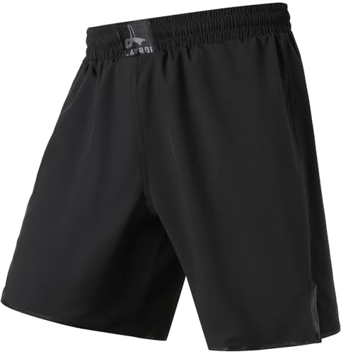 LAFROI Mens BJJ Boxing Shorts Trunks MMA Cross Training Fight Wear