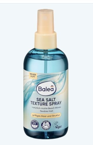 Balea Sea Salt Texture Spray, Natural Matte Beach Waves, Tenue flexible, Vegan