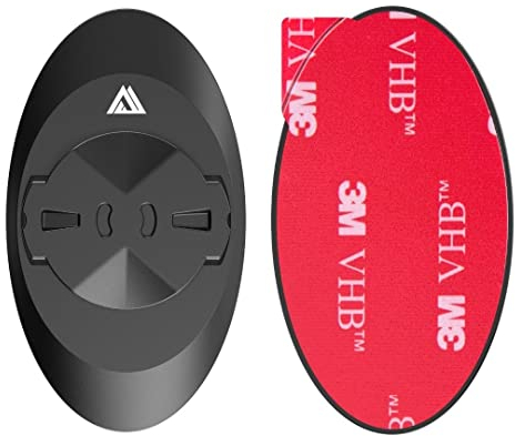 KOM Cycling Fixez Votre Smartphone à n'importe Quel Support de vélo Garmin - Adaptateur adhésif Garmin Quart de Tour pour Support téléphonique