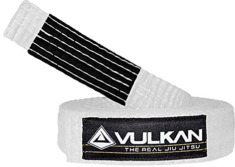 Vulkan Fight Company Brazilian Jiu Jitsu, BJJ Kids Belt for Martial Arts Sports, White, 00