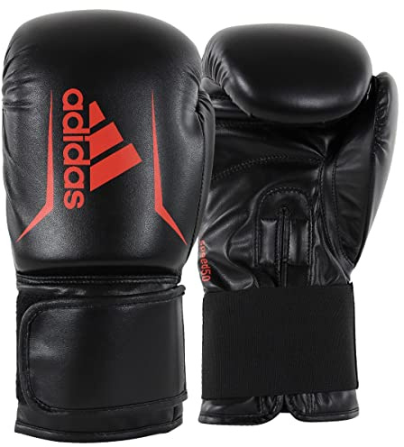 Adidas Guantes de Boxeo para Hombre, Mujer, niños, Gimnasio, Entrenamiento, 4 onzas, 6 onzas, 8 onzas, 10 onzas, 12 onzas, 14 onzas, 16 onzas, Velocidad 50