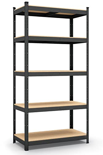 Panorama24 Lagerregal Anthrazit belastbar bis 875kg - Maße: 200 x 100 x 60 cm, Regal Kellerregal Steckregal Werkstattregal Schwerlastregal