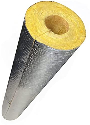 AMOCHO Isolant en Laine de Roche,Isolant en Laine de Verre,Isolant Thermique, Auto-adhésif, épaisseur 50 mm,résistant au Gel/ignifugeant/résistant à Haute température,Isolant étanche