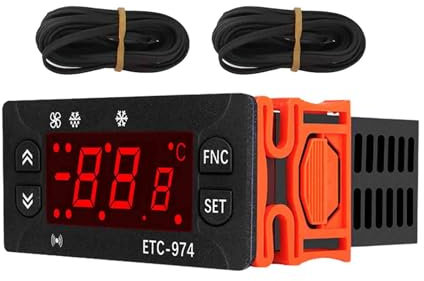 Amagogo Accessorio termostato per frigorifero con regolatore di temperatura digitale Regolatore termostatico digitale universale per riscaldatore di fabbrica
