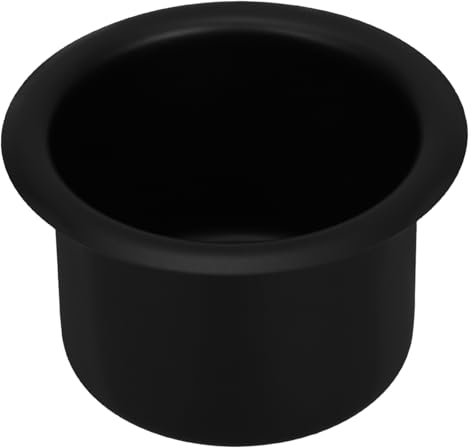 Luxshiny Einzelner Getränkehalter Aus Edelstahl Schwarzer Drop-In-Pokertisch-Getränkehalter Kino-Sofa Auslaufsicherer Aufbewahrungsbecher Für Auto Spieltisch Sofa Boote