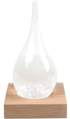 Ieron Storm Glass, previsioni del Tempo, Stazione meteorologica, Moda Creativa per Ufficio e Decorazioni per la casa, Bottiglia di Vetro a Forma di Goccia d'Acqua, Bottiglie Decorative per casa