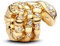 PANDORA Moments Zusammengerollte Schlange Charm aus Sterling Silber mit vergoldeter Metalllegierung und Zirkonia, Kompatibel Moments Armbänder, 763618C01