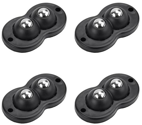 4pcs Furniture Movers Sliders, Self Adhesive Caster Wheels Countertop, 360° Swivel Mini Coffee Slider, Appliance Rollers for Kitchen Appliances, Small Sticky Pulley for Furniture (2 Balls)