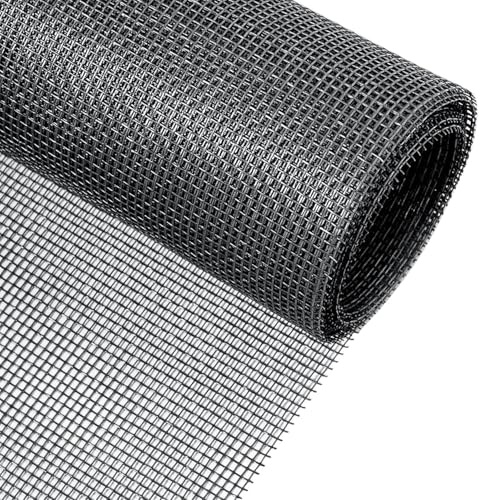 Fly Screen for Window Screen Mesh Fiberglass Fly Screen Insect Mesh Window Nets Replacement Mosquito Window Nets for Doors Patio 120cm x 250cm