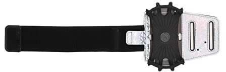 Mtlavishness Mobiltelefonhållare för att köra armband 360 grader Rotertable Elegant Black Large Smart Phone Armband med hörlurar Datakabellagringslager för att köra (Mtlavishishingpvo-15)