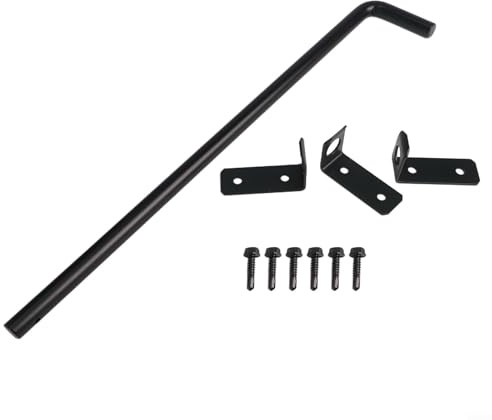 Barre de suspension en métal robuste pour portails offrant une couche supplémentaire de sécurité contre le vol et les accès non autorisés (45,7 cm)