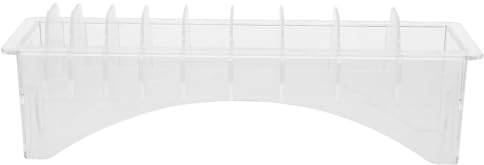 Veemoon Transparent Clipper Comb Holder Storage Box Hair Cutting Guide Organizer for Salon and Home Use Guard Holder and Clipper Station Tray for Easy Access and Neat Hairdressing
