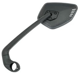 Busch und Müller Cycle Star - Specchio per bicicletta E, sinistro, in plastica, manubrio da 22,2 mm