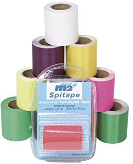 Ascan SPITAPE M2 Spinnaker Tape Reparatur Kite Segel Spinnaker Sail Repair Tape (weiß)