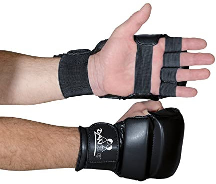 DanRho Ju Jutsu Handschuhe blau-rot-weiß-schwarz