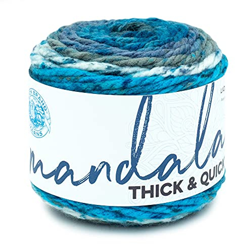 Lion Brand Yarn 528-200 Mandala Thick & Quick Yarn, Labyrinth