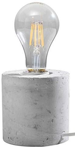 SOLLUX lighting Salgado Concrete Table lamp L: 10, B: 10, H: 10, with Switch E27
