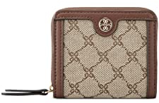Nine West KYELLE SLG Small Zip Around Mokka Logomahogany, Mokka Logomahogany, Einheitsgröße