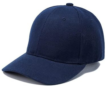 Boolavard Kids Boy Girl Baseball Cap Hat Soft Lightweight Adjustable Size for 2-9 Years (Navy Blue)