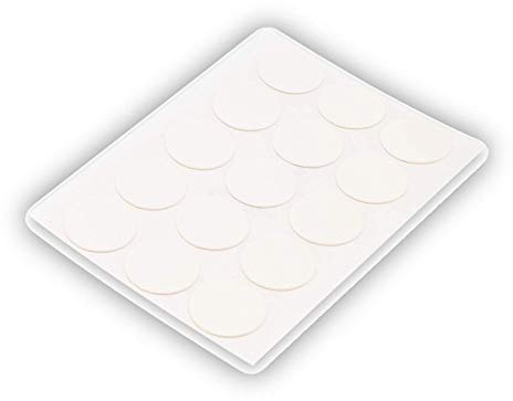 15x Selbstklebende Abdeckkappen für Schrauben, Bohrlöcher & kleine Macken - Universell einsetzbare Schraubenabdeckung (Weiß, Ø 20 mm)