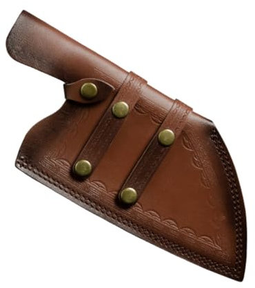 Amosfun Estuche de cuero para de cocina estuche estuche de protector de cuchillas funda cuchillo carnicero chef funda de de cuero aire PU