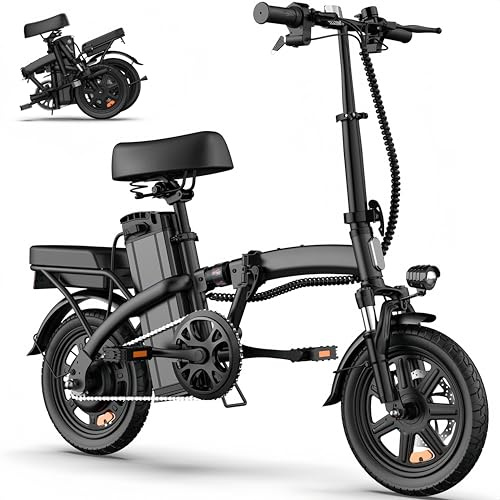 DEEPOWER Vikbar elcykel, elcykel, batteri 48 V 10/13/17,5/20/22 Ah avtagbar, 250 W motor, dubbla skivbromsar, stadscykel för vuxna adoler
