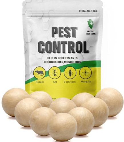 FONLIR Pest Control, Ultrasonic Mouse Repellent for Indoor and Outdoor, Pest Traps, Ideal Trap for Rodents, Spiders, Mice, Roaches and Ants, Friendly Around People, Pets & Plants - 10P