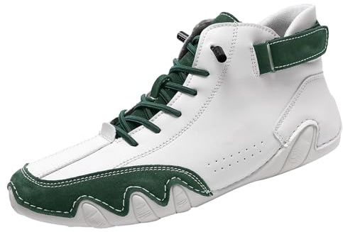 Chaussures imperméables pour homme - Bottes pieds nus - Ergonomiques - Chaussures d'extérieur imperméables - Larges chaussures pieds nus - Chaussures de bateau - Chaussures de randonnée unisexes, vert
